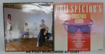 Ten LP record cases of mostly LPs with some 12” singles,