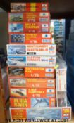 Twelve ESCI 1:72 scale model aircraft kits, all in original boxes.