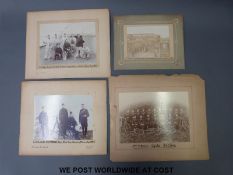 Four photos circa 1900-1905 of the Gloucestershire Regiment Volunteer Battalion,