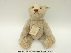 Steiff Original British Collectors 1911 replica Teddy Bear with blonde mohair,