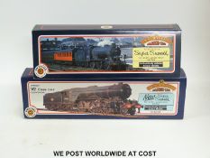Two Bachmann 00 gauge locomotives Class V2 'Durham Light Infantry' 31-552 and Class J39 64967