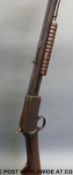 Winchester model 1890 .22 long pump action rifle with named 23.