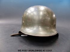 An M 1935 Nazi German Double Decal helmet,
