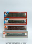 Four Lima 00 gauge locomotives 5173, 205144, 205140 and 205188,