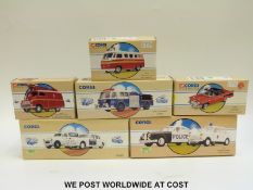 Six Corgi Classics diecast model emergency vehicles and vehicle sets,