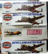 Four Airfix 1:72 scale model aircraft kits,