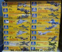 Eighteen Italeri 1:72 scale model aircraft kits, all in original boxes,