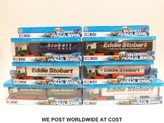 Six Corgi Superhaulers diecast model Eddie Stobart lorries, all in original boxes.