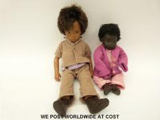 Two Trendon Ltd Sasha dolls,
