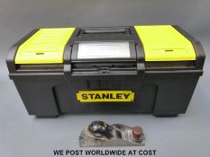 A Stanley 110 plane and modern Stanley toolbox