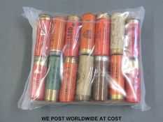 Thirty various collectors' shotgun cartridges including local interest, Bath and Bristol,