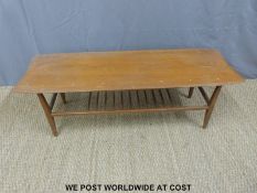 A retro G plan style coffee table (L120cm)