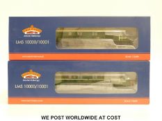 Two Bachmann 00 gauge LMS locomotives, 10000 31-995 and 10001 31-997,