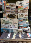 Seventeen Monogram 1:72 scale model aircraft kits, all in original boxes, some unopened and sealed.