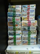 Eighteen Hasegawa 1:72 scale model aircraft kits, all in original boxes.