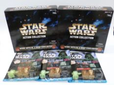Two Kenner Star Wars Collecton figure sets, Wedge Antiles & Biggs Darklighter,