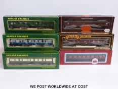 Eleven Replica Railways, Hornby Top Link, Mainline and Dapol 00 gauge carriages,