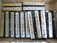 Twenty LNER teak Hornby and similar 00 gauge carriages