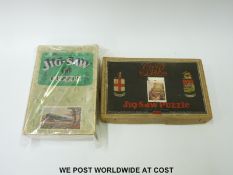 Two Chad Valley GWR jigsaw puzzles, Royal Route To The West and Windsor Castle,