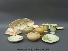 A collection of Carltonware ceramics including 'Beech' butter dish