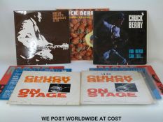 Ten LPs by Chuck Berry; includes: “One Dozen Berries” (Chess USA);