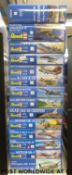 Fourteen Revell 1:72 scale model aircraft kits,
