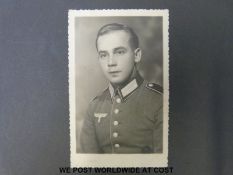 A WWII German Army photo album, including German troops, aircraft,