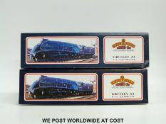 Two Bachmann 00 gauge BR 4-6-2 Gresley A4 Pacific Class locomotives,