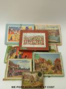 Eight Victory jigsaw puzzles, three Topical series TP1 Foot Guards, TP2 Miniature Express (Romney,