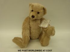 Deans Rag Book Corrigan teddy bear with jointed limbs and shaved snout limited edition 132/300