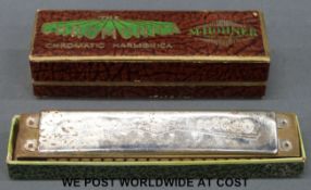 Hohner Chromatic 10 hole harmonica, key of C, in original box,