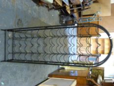 Metal wine rack, 52 bottles,