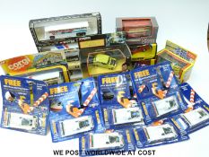 Twenty Corgi diecast model vehicles including Mr Bean's Mini, Only Fools and Horses Reliant van,