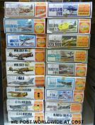 Nineteen Matchbox 1:72 scale model aircraft kits,