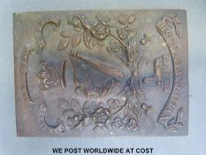 A bronze shoulder plate for the 18th Royal Irish Regiment, 9.