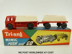 Tri-ang Minic Push and Go model Cement Lorry and Trailer