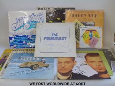 Ten signed LPs: P J Proby; Dave Berry; George Melly (x2);