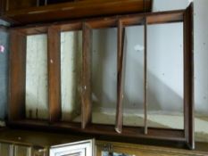 A 19thC bookshelf with adjustable shelving (W103 x D24 x H173cm)