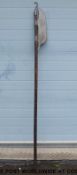 A replica Lochabar axe polearm, with Maltese cross armourer's marks,