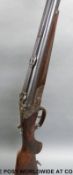 August Wolf Suhl 16 bore and 8mm x 57 drilling combination rifle and shotgun with heavily engraved