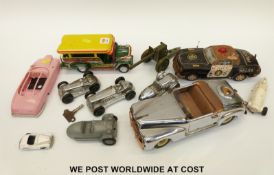 Eleven Gaiety Toy, Castle Art, MLB, Pro-Mite and other tin plate and diecast model vehicles,