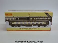 Hornby 00 gauge Devon Belle Pullman cars coach pack, R4380,