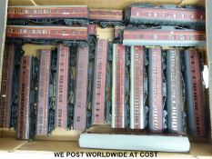 Twenty mainly LMS/Western Region Hornby and similar 00 gauge carriages to include Suburban