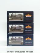 Three Bachmann 00 gauge Class 3f Jinty locomotives 32-225x2 and 32-226,