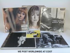 Marianne Faithfull, 4x LPs and one 12” single: “Come My Way” (Decca LK 4688,