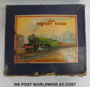 Hornby 0 gauge No 101 clockwork tank passenger train set,