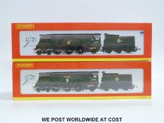 Two Hornby 00 gauge locomotives 'City of Wells' R2542 and 