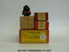 Five Trix 00 gauge locomotives and coaches including 4-6-2 Britannia, BR Main Line tank loco etc,