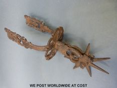 A 17th / 18th century steel spur possibly Mexican or Spanish,