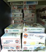 Twenty-four Airfix 1:72 scale model aircraft kits,